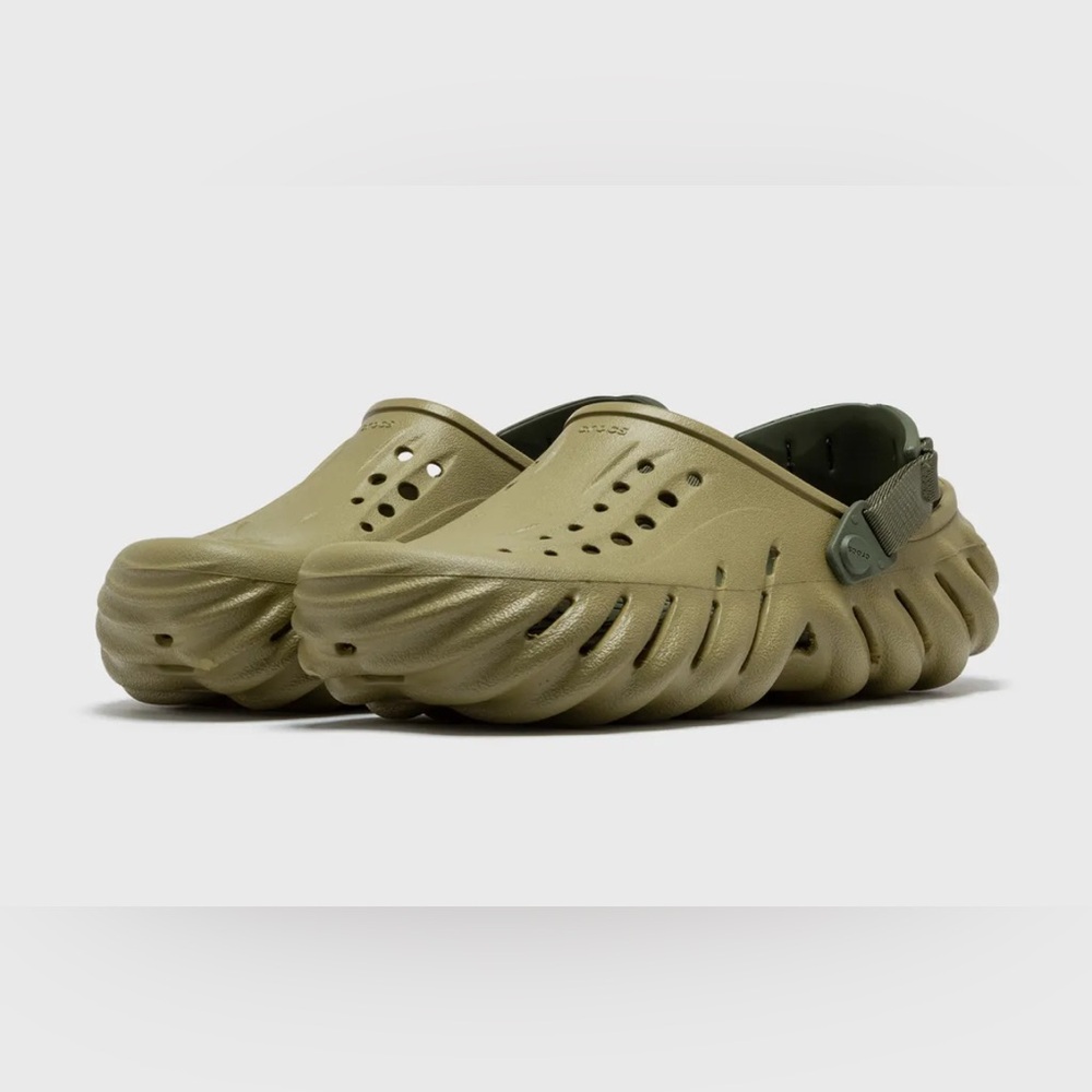 New🔥 Crocs X-Echo Clog Aloe/army green slides - Picture 4 of 4